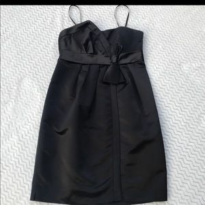 ✔️NWOT BLACK SATIN FORMAL DRESS